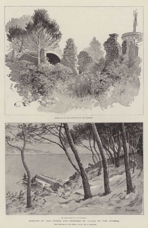 Soggiorno del Principe e della Principessa di Galles sulla Riviera da Amedee Forestier