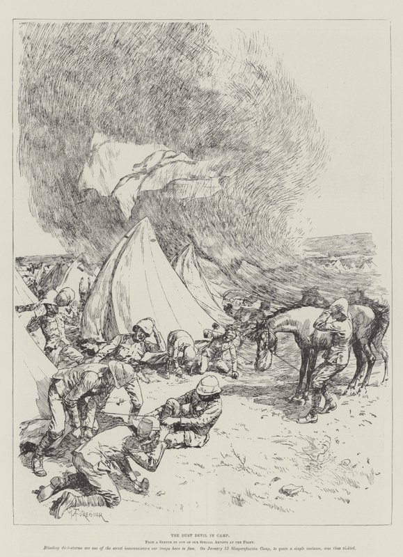 Il diavolo della polvere nel campo da Amedee Forestier