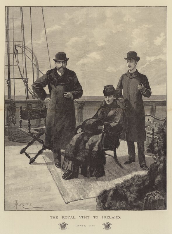 La visita reale in Irlanda, aprile 1885 da Amedee Forestier