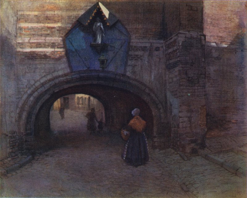 Arco sotto la Vieille Boucherie, Anversa da after Amedee Forestier