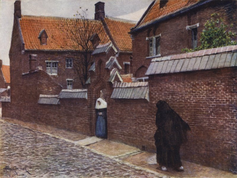 Beguinage de Mont St Amand, Gand da after Amedee Forestier