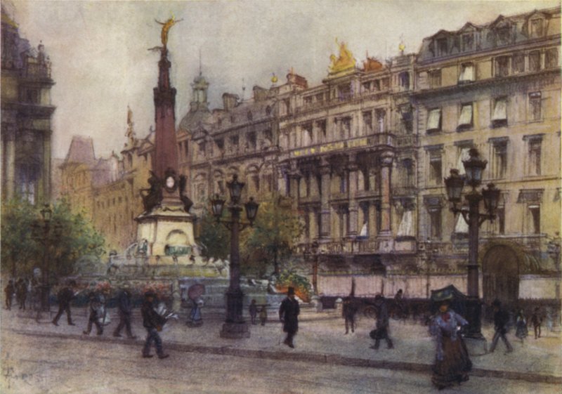 Place de Brouckere, Bruxelles da after Amedee Forestier