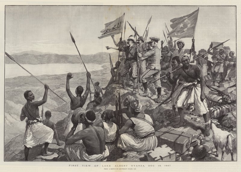 Prima Vista del Lago Alberto Nyanza, 13 Dicembre 1887 da Amedee Forestier