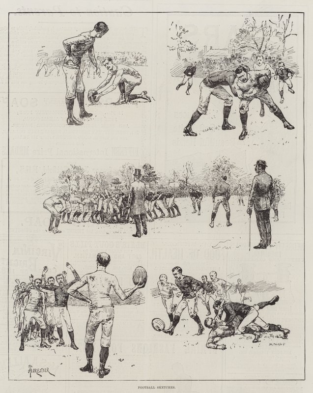 Schizzi di calcio da Amedee Forestier