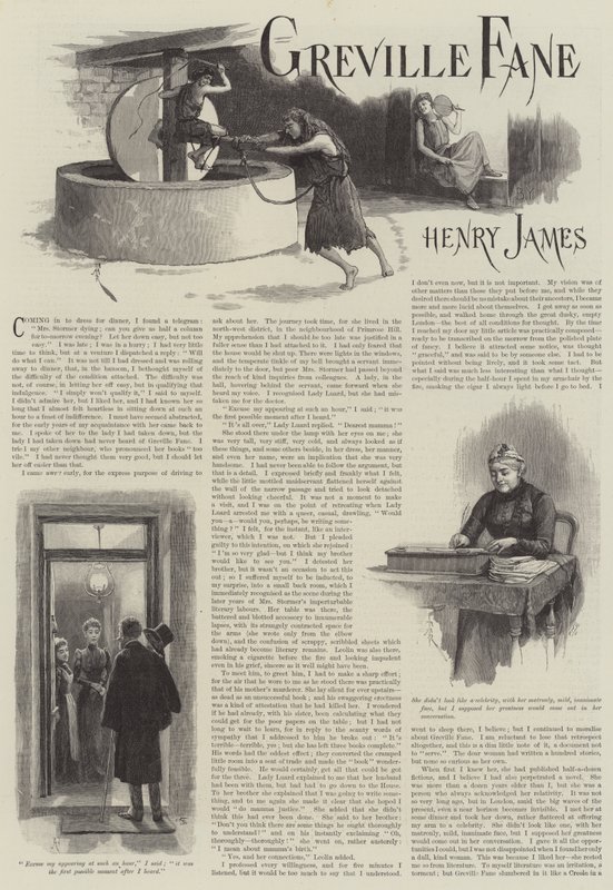 Greville Fane, di Henry James da Amedee Forestier