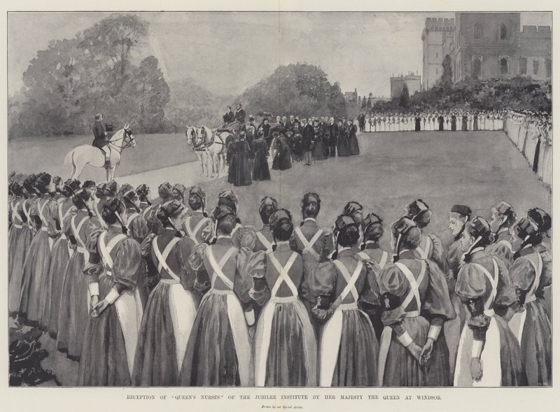 Ricevimento delle infermiere della Regina dell