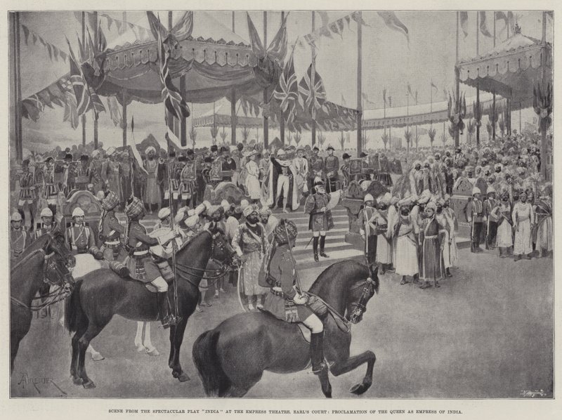 Scena dal gioco spettacolare India al Teatro Empress, Earl