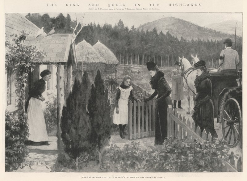 Il Re e la Regina nelle Highlands da Amedee Forestier