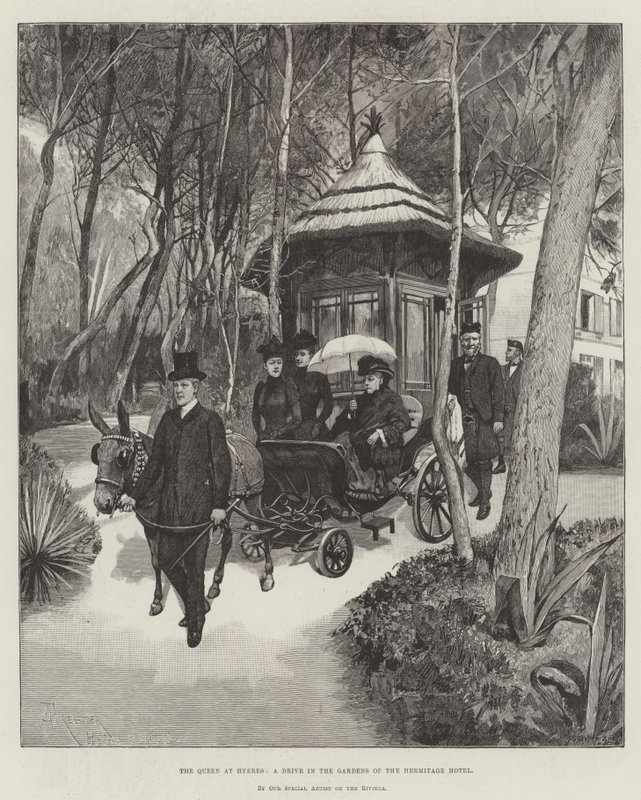La regina a Hyeres, una passeggiata nei giardini dell