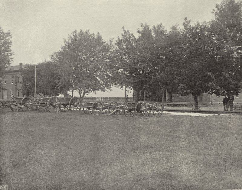 Batteria a Fort Omaha, Nebraska da American Photographer (after)