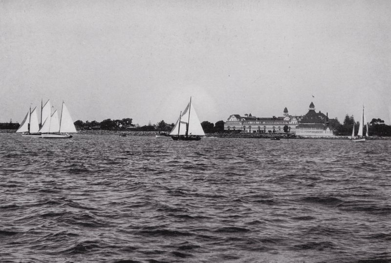 California: San Diego, Hotel Del Coronado sulla Baia di San Diego, uno dei luoghi di piacere più favoriti della California tutto l