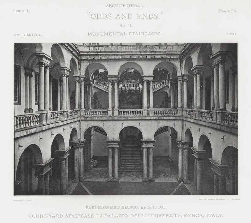 Scala nel cortile di Palazzo dell