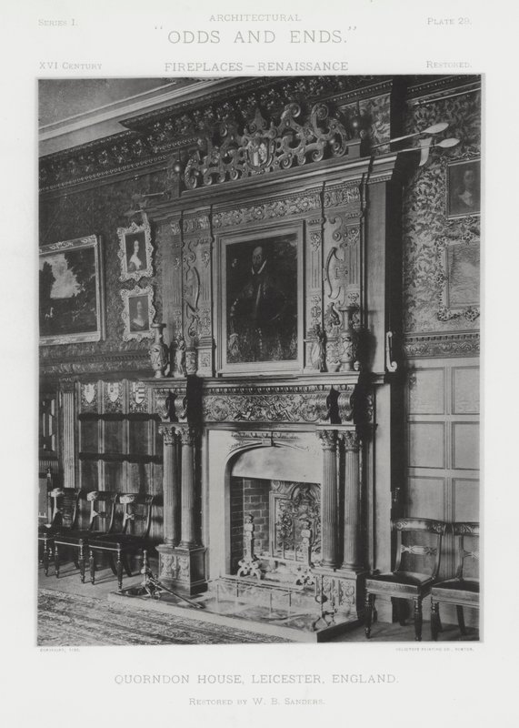 Camino: Quorndon House, Leicester, Inghilterra (foto in b/n) da American Photographer (after)