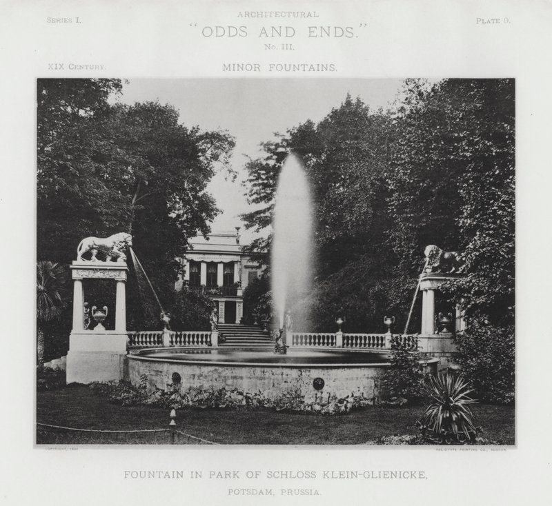 Fontana nel Parco di Schloss Klein-Glienicke, Potsdam, Prussia da American Photographer (after)