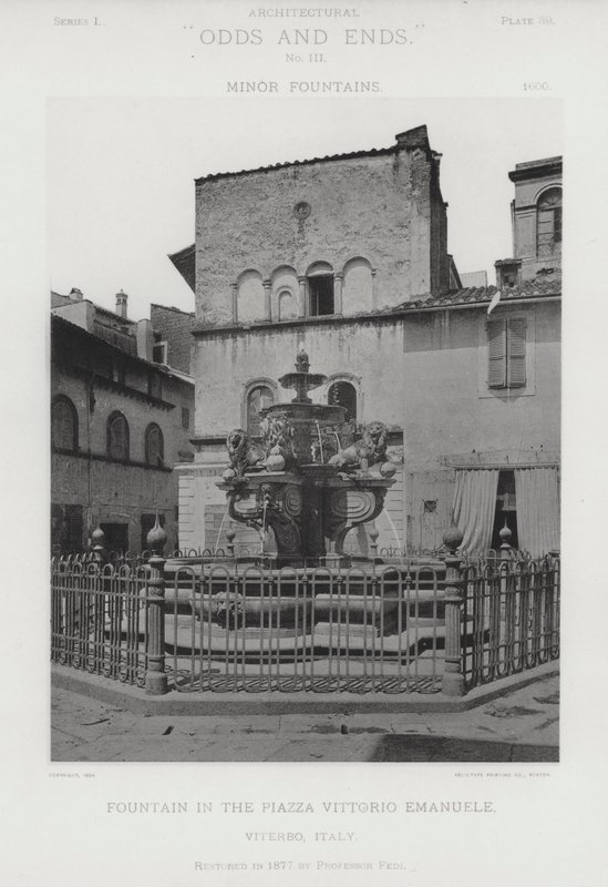 Fontana in Piazza Vittorio Emanuele, Viterbo, Italia da American Photographer (after)
