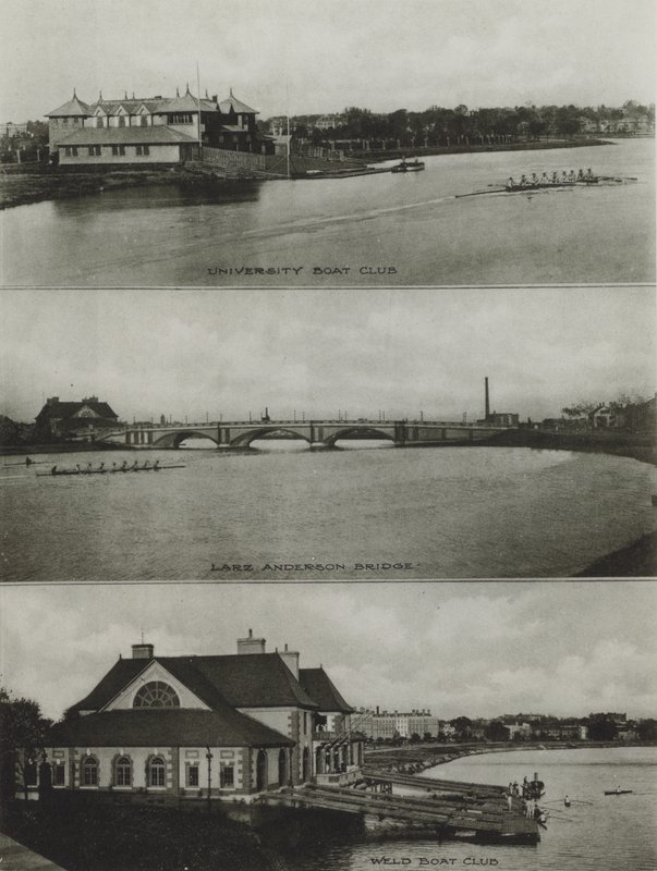 Università di Harvard: University Boat Club, Larz Anderson Bridge, Weld Boat Club da American Photographer (after)