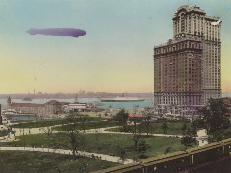 New York: Molo No 1, North River; Battery Park e Whitehall Building da American Photographer (after)