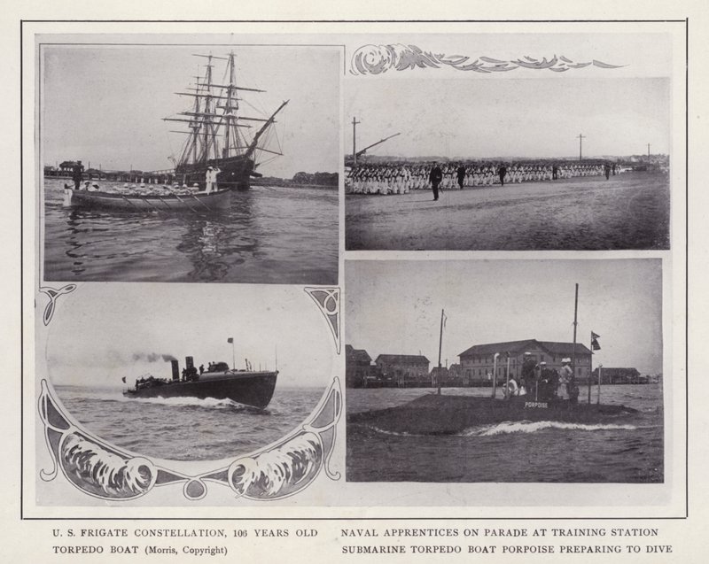 Newport, Rhode Island: Fregata USS Constellation da American Photographer (after)