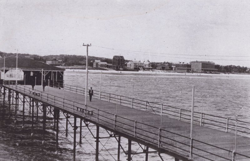 Old Orchard Beach, Maine: Vista dal molo sull