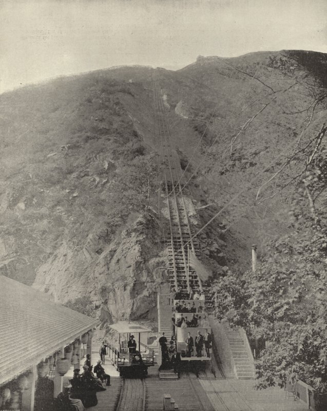 Ferrovia di Pasadena Mountain, California (foto in b/n) da American Photographer (after)