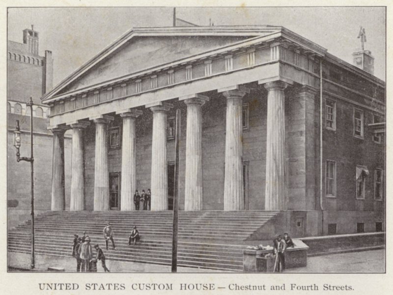 Philadelphia: Dogana degli Stati Uniti, Chestnut e Fourth Streets da American Photographer (after)