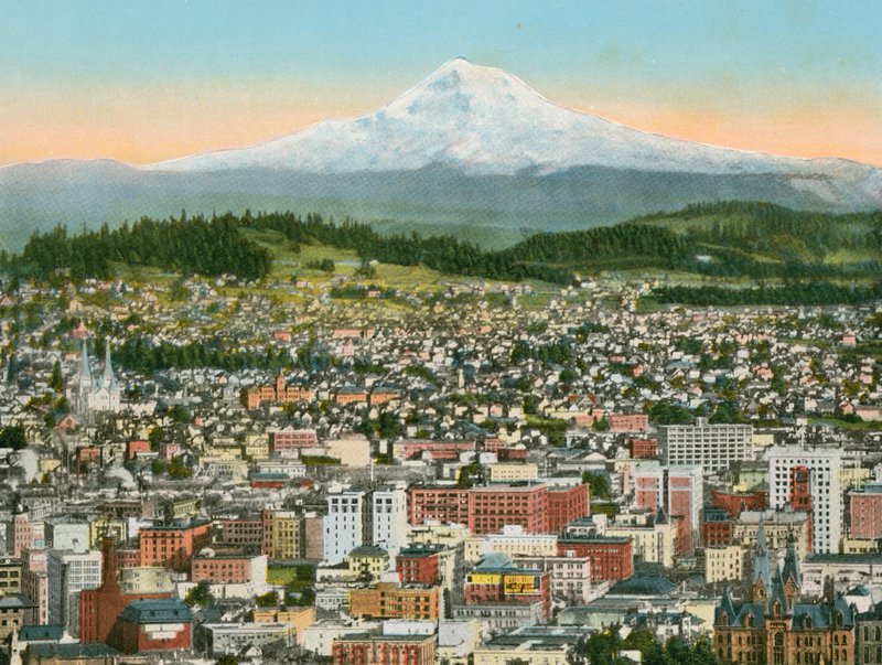 Portland, Oregon, Monte Hood in lontananza da American Photographer (after)