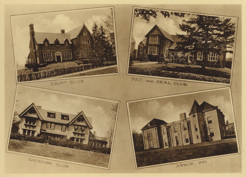 Università di Princeton: Court Club; Key and Seal Club; Gateway Club; Arbor Inn da American Photographer (after)