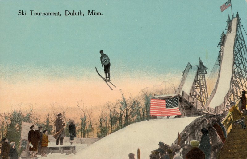 Competizione di salto con gli sci, Duluth, Minnesota, USA da American Photographer (after)
