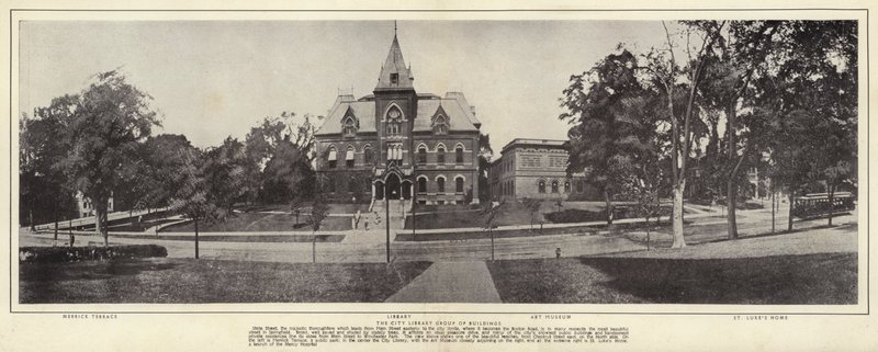 Springfield, Massachusetts: Il gruppo di edifici della Biblioteca Civica da American Photographer (after)