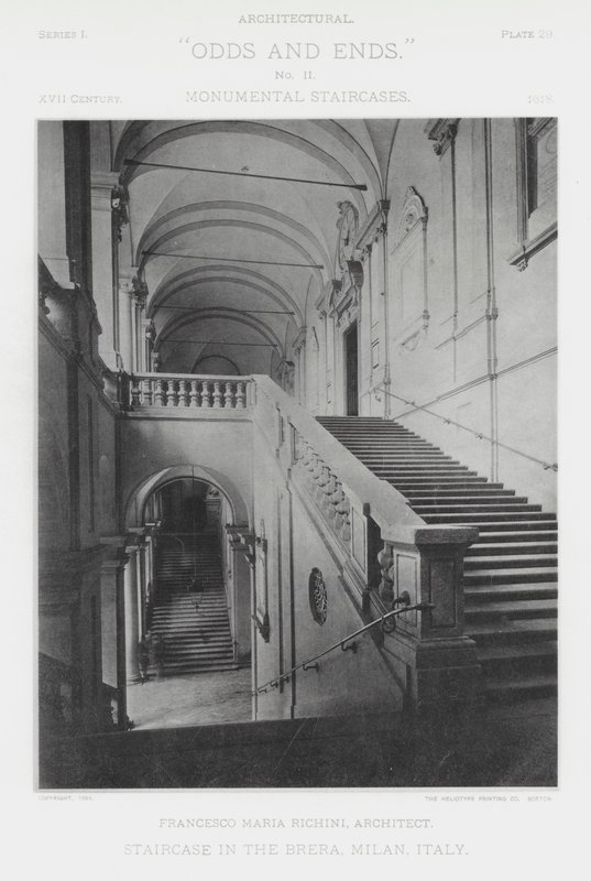 Scala nella Brera, Milano, Italia (foto in b/n) da American Photographer (after)