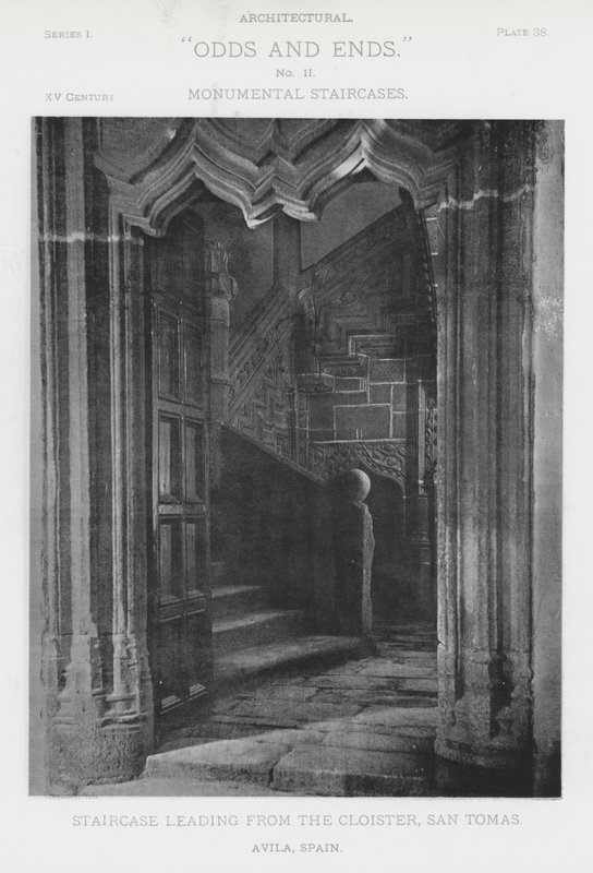 Scala che conduce dal Chiostro, San Tomas, Avila, Spagna da American Photographer (after)