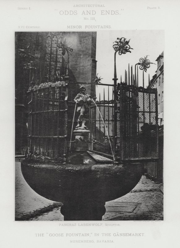La "Fontana delle Oche," nel Gansemarkt, Norimberga, Baviera da American Photographer (after)