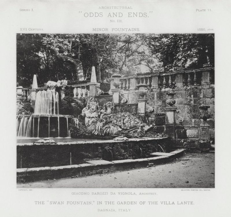 La "Fontana dei Cigni," nel Giardino della Villa Lante, Bagnaia, Italia da American Photographer (after)