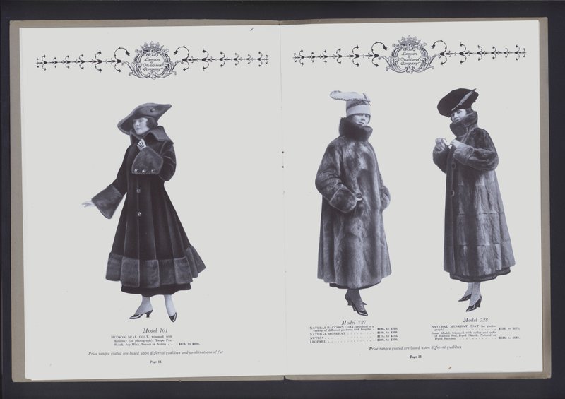 Doppia pagina da Il Teatro della Moda di Pelliccia da American Photographer (after)