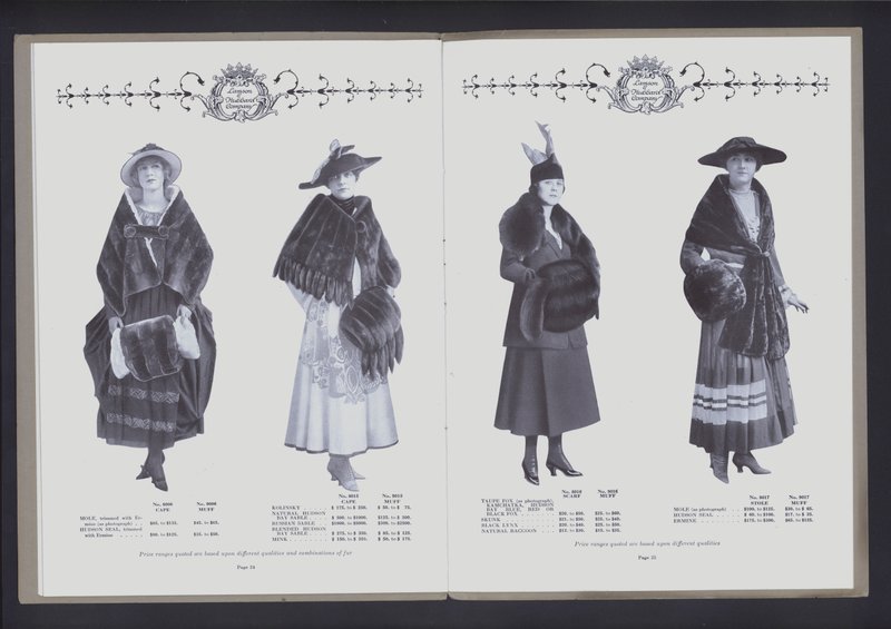 Doppia pagina da Il Teatro della Moda di Pelliccia da American Photographer (after)