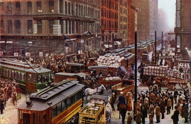 Una giornata intensa nelle vie Dearborn e Randolph (foto a colori) da American Photographer