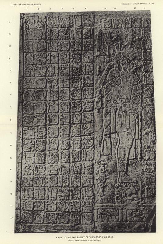 Una parte della tavoletta della croce, Palenque da American Photographer