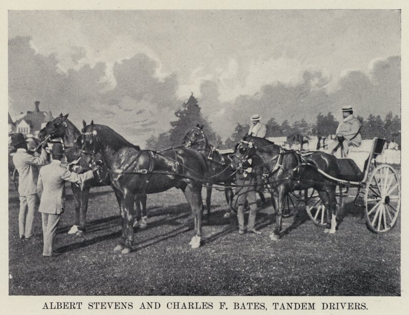Albert Stevens e Charles F Bates, conducenti in tandem da American Photographer