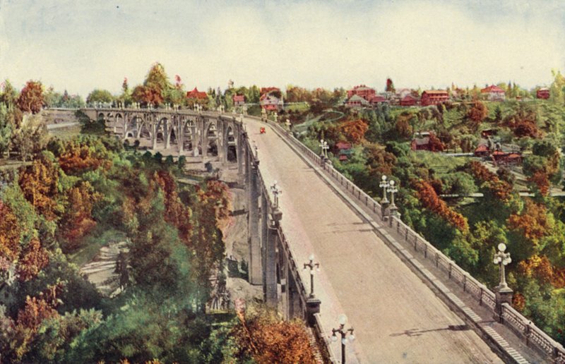 Ponte Arroyo Seco, Pasadena (foto a colori) da American Photographer