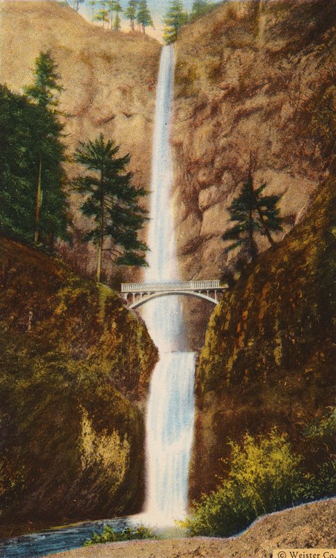 Ponte Benson alle cascate Multnomah (foto a colori) da American Photographer