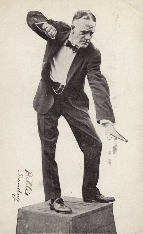 Billy Sunday (foto b/n) da American Photographer