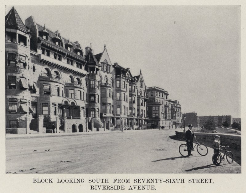 Vista a sud da Seventy-Sixth Street, Riverside Avenue da American Photographer