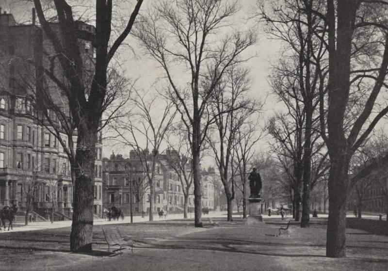 Boston: Commonwealth Avenue (foto b/n) da American Photographer