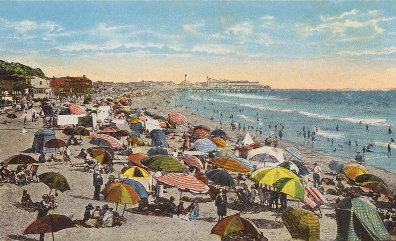 California: La "spiaggia dei film", Crystal Pier, Santa Monica, California (foto a colori) da American Photographer