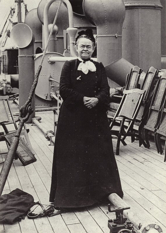 Carrie Nation (1846-1911), attivista radicale americana per la temperanza, c1905 (foto b/n) da American Photographer