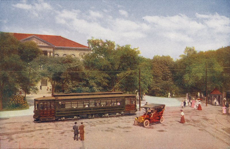 Chicago: Ingresso di Lincoln Park e nuova auto "a pagamento" (foto a colori) da American Photographer