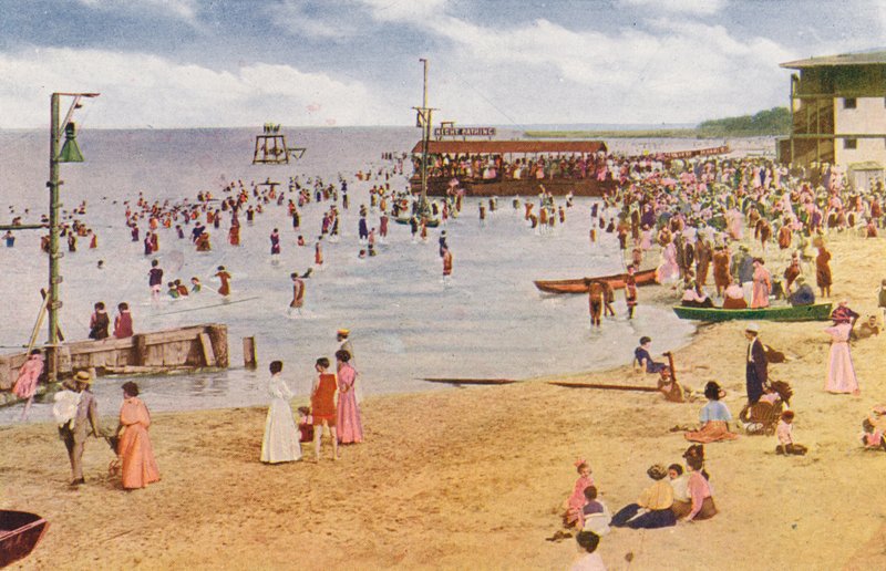 Chicago: Spiaggia Wilson Avenue, North Shore (foto a colori) da American Photographer