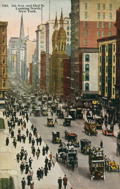 Fifth Avenue e 42a Strada, New York (foto a colori) da American Photographer