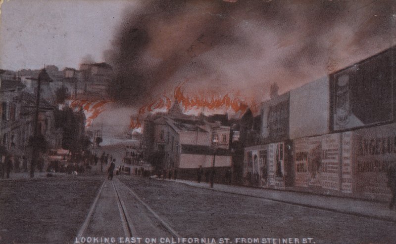 Incendi dopo il terremoto di San Francisco del 1906 (foto a colori) da American Photographer