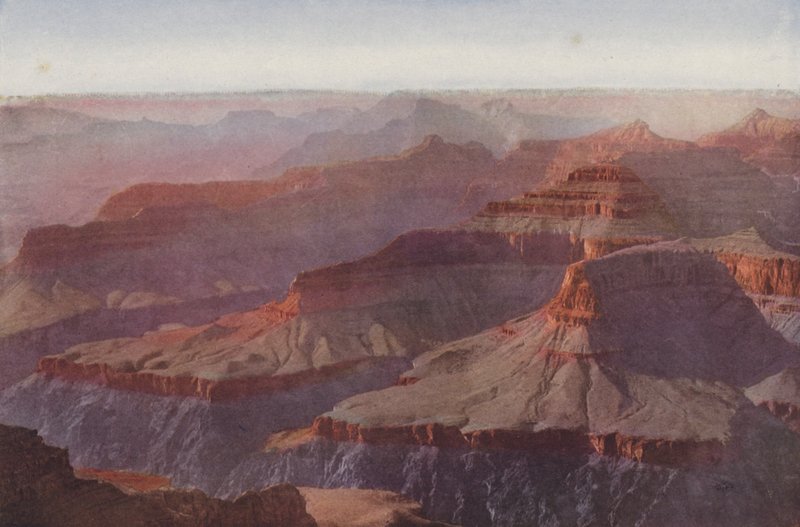 Grand Canyon, Arizona, tramonto da Hopi Point (foto a colori) da American Photographer